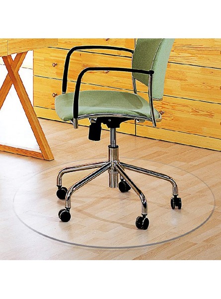 Zinn Tapis de sol rond transparent pour fauteuil roulant pour parquet stratifié carreaux protection durable pour chaise de bureau maison tapis de protection de sol dur tapis anti-rayures - BW6JQWNGX