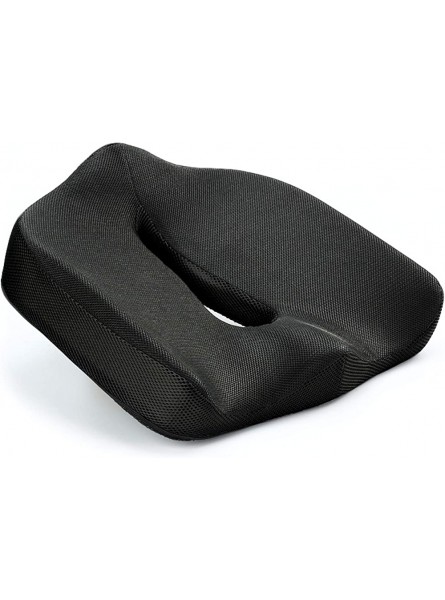 Vitabo Coussin d'assise ergonomique I Anneau d'assise en forme de O I Donut d'assise en mousse viscoélastique avec fonction mémoire noir - BKMH1BYYF