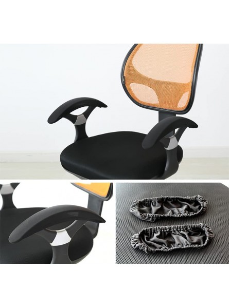1 paire de housses élastiques pour accoudoirs de chaise pivotants de salle de conférence résistantes aux rayures - B98WKGQLF