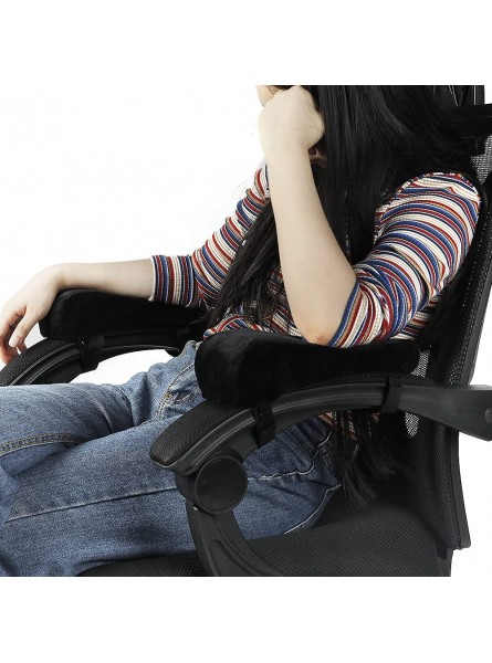 MOTT Accoudoir de chaise ergonomique coussin rembourré en mousse souple coussin de coude pour chaise de bureau et de jeu pour soulager la douleur des coudes et des avant-bras - BN54BPAYI
