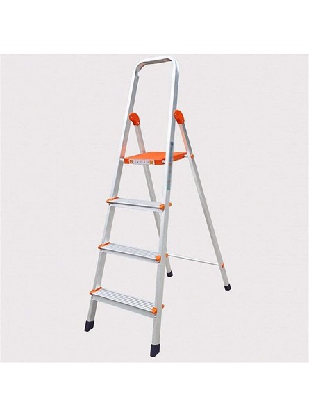 YITASTE Indoor Climbing Stool,Portable Step Stool 4-Step Stool Ladder Portable Folding Anti-Slip With Rubber Hand Grip 330Lbs Capacity,Silver Household Stepladders - BNMKAMOWE