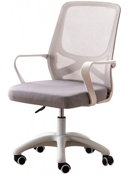 Chaise de Bureau Chaise de bureau chaise de bureau ergonomique maille chaise d'ordinateur fixe soutien lombaire exécutif réglable Color : Gray Size : White frame - BA1M3XBYY