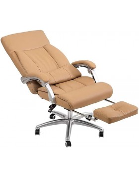 Chaise de Bureau Chaise ergonomique chaise de bureau Puce Cuir Boss Chair Computer Chaise pivotante Chaise High Retour Haute accouchement du jeu Color : Brown - B2JJ4TMTA