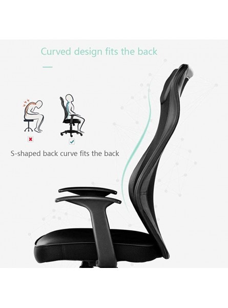 Chaise de Bureau Chaise ergonomique chaise ergonomique avec la fonction d'inclinaison hauteur réglable Chaise pivotante - B4KQBLTAI
