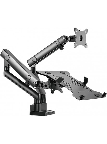 Monitor Arms Adjustable Dual Arm Desk Mounts Monitor and Laptop Mount with Mechanical Spring Dual Monitor Stand with Clamp Fixing Washer Mounting Base Monitor Accessories Style : A B - B6Q48AEJV