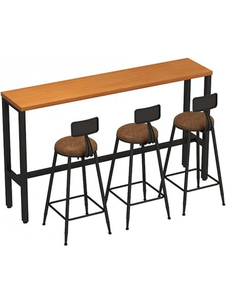 LUOYQSPO Table Bar Bar Table et Chaise Combinaison Balcon Table Longue Table Haute Table Haute sur la Table à Barres murales Table de Bar Size : 180 * 40 * 105cm - BWEQVHHMS