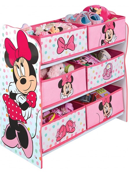 Minnie Mouse Meuble de rangement pour chambre d’enfant avec 6 bacs - BEHW4AZNY