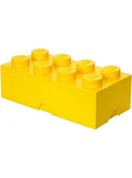 LEGO Storage Brick with 8 Knobs in Bright Yellow - BAHE4QXHL