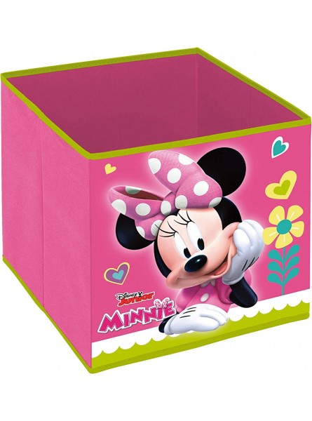 Superdiver Cube Organisateur Pliable en Tissu pour Filles de Disney Minnie Mouse Boîte de Rangement pour Jouets Compatible avec Kallax de IKEA pour Chambre d’Enfant 31x31x31 cm - BK812EDDN