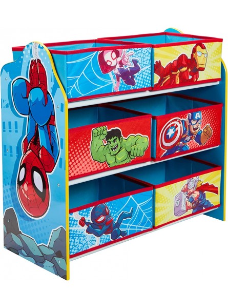 Worlds Apart Marvel Superheroes Spider-Man-Meuble de Rangement pour Chambre d’Enfant avec 6 bacs Dimensions approximatives Une Fois monté : 60 H x 63,5 x 30 cm P - B923BDQIP