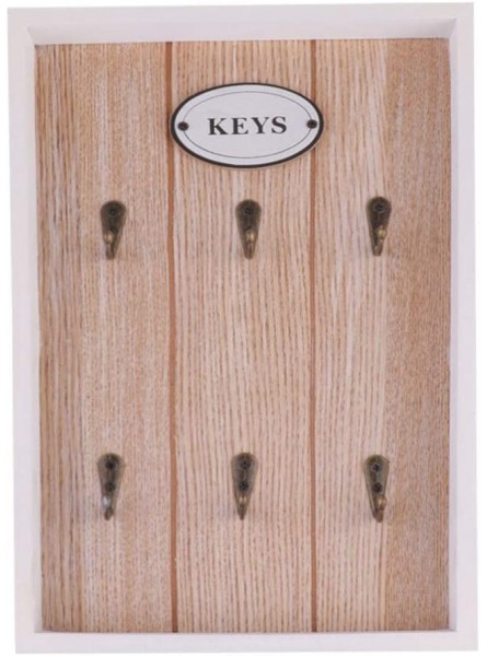VORCOOL Boîte à clés murale rustique décorative pour armoire à clés Cadeau de pendaison de crémaillère européen pour porche entrée - B781DJKPR
